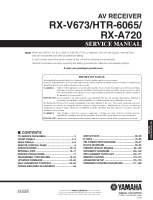Yamaha HTR-6065 - Service Manual 